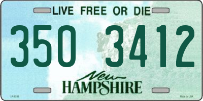 NH license plate 3503412