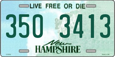 NH license plate 3503413