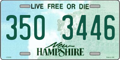 NH license plate 3503446