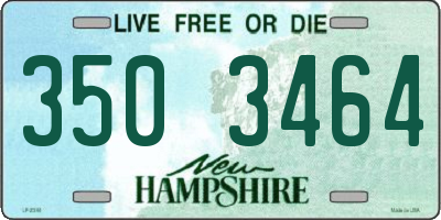 NH license plate 3503464