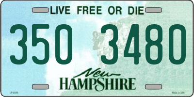 NH license plate 3503480