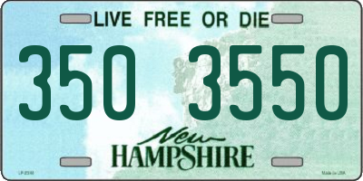 NH license plate 3503550