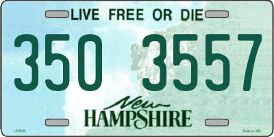 NH license plate 3503557