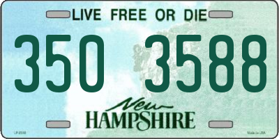 NH license plate 3503588