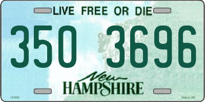NH license plate 3503696