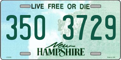 NH license plate 3503729
