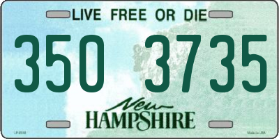 NH license plate 3503735