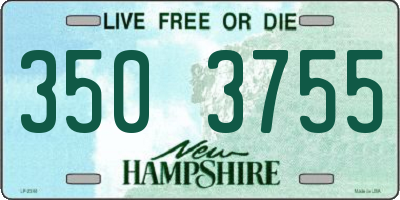 NH license plate 3503755