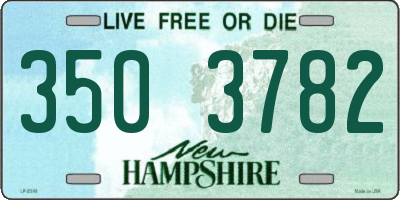 NH license plate 3503782
