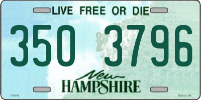 NH license plate 3503796