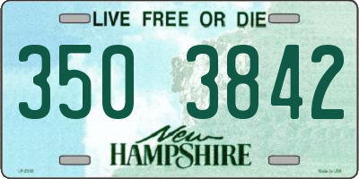 NH license plate 3503842