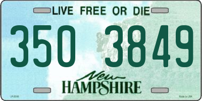 NH license plate 3503849