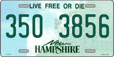 NH license plate 3503856
