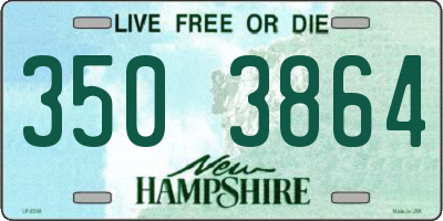 NH license plate 3503864