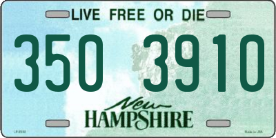 NH license plate 3503910