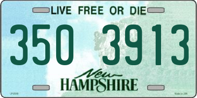 NH license plate 3503913