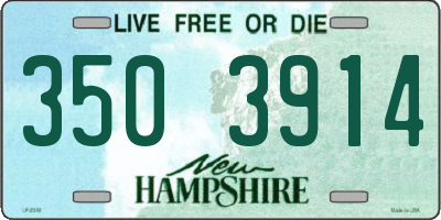 NH license plate 3503914