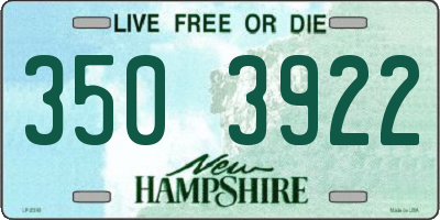 NH license plate 3503922