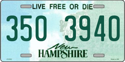 NH license plate 3503940