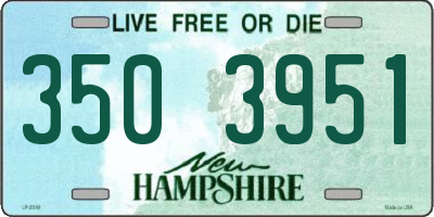 NH license plate 3503951