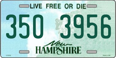 NH license plate 3503956
