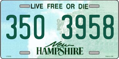 NH license plate 3503958