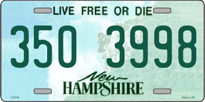 NH license plate 3503998