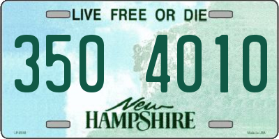 NH license plate 3504010