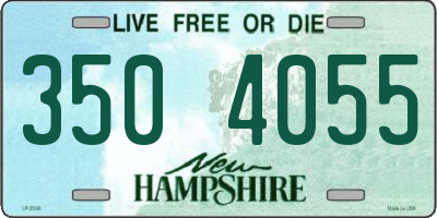 NH license plate 3504055
