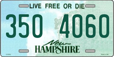 NH license plate 3504060