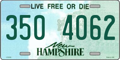 NH license plate 3504062