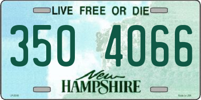 NH license plate 3504066
