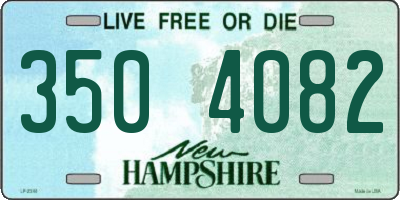 NH license plate 3504082