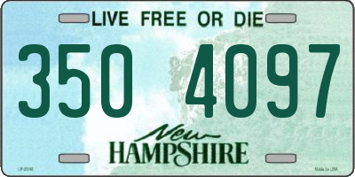 NH license plate 3504097