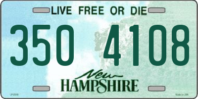 NH license plate 3504108