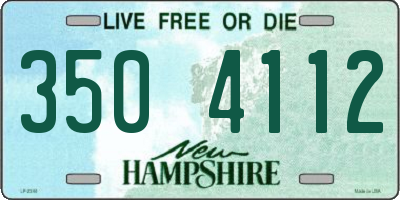NH license plate 3504112