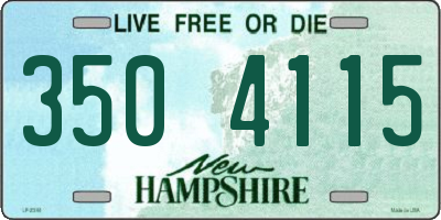 NH license plate 3504115