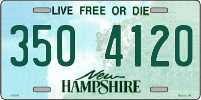 NH license plate 3504120