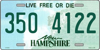 NH license plate 3504122