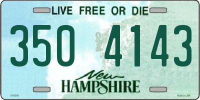 NH license plate 3504143