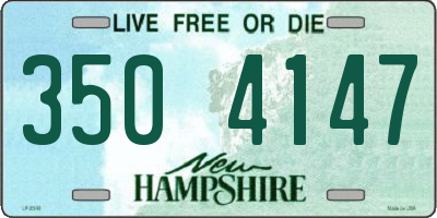 NH license plate 3504147