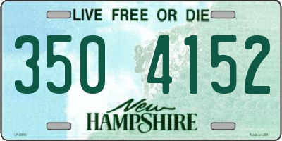 NH license plate 3504152