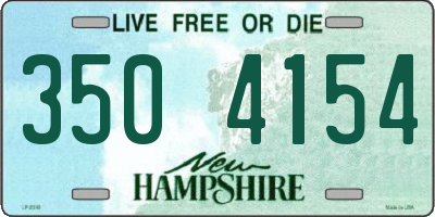 NH license plate 3504154