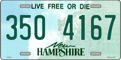 NH license plate 3504167