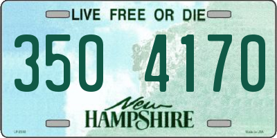 NH license plate 3504170