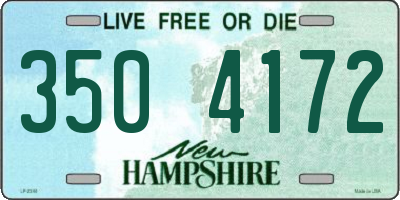 NH license plate 3504172