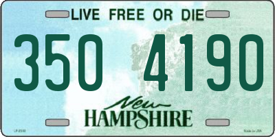 NH license plate 3504190