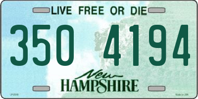 NH license plate 3504194