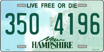 NH license plate 3504196