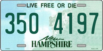 NH license plate 3504197
